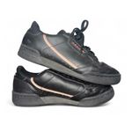 Adidas  Continental 80 Women Black Leather Pink Accent Sneakers Shoes Size 8 Photo 4