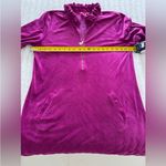 Lilly Pulitzer  Skipper Ruffle Dress Bordeaux Berry Velour Pocket Winter Party XL Photo 9