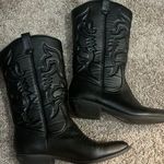 Cowboy Boots Black Size 9 Photo 0