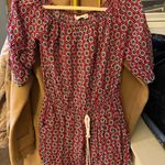 These Three Boutique Pink Patterned Long Sleeve Strapless Romper Photo 2