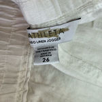 Athleta Cabo Linen Jogger White 26 NWT Photo 10
