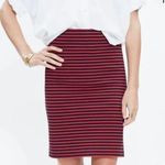 Madewell Sailor Stripe Red & Navy Pencil Skirt Sz XS Photo 0