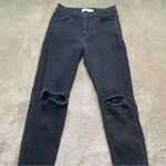 KanCan Black Mid Rise Distressed Knees Zipper Fly Jeans Size undefined Photo 1