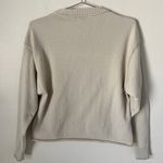 Elizabeth and James Cream Oatmeal Crewneck Cozy Sweatshirt Size XS Photo 3