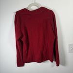 Sutton Studio 100% Cashmere Polo Sweater Red Ribbed Holiday Womens Plus 2x Photo 4