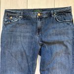 Ralph Lauren Vtg Lauren Jeans Flap Pockets Golden Buttons High Rise Straight 14 Photo 1