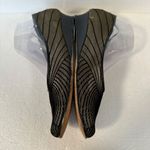 Prevata Mesh Womens 9 Shoes Black Gold Slip On Made in Italy 1 Photo 8