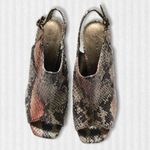 Bandolino Leather Sole Snake Print Slingback Sandal 6.5M Photo 5