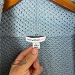 Isaac Mizrahi  Live Light Blue Cotton Knit Chunky Longline Cardigan Photo 4