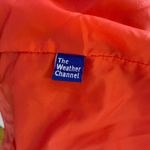 L.L.Bean Coral Orange Rain Jacket Size Medium Weather Channel Exclusive Vintage Photo 5
