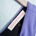 Rebecca Taylor ‎ Purple Fit And Flare Dress Photo 3