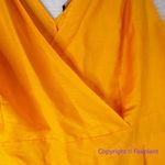 Eloquii  Women's Plus Size Tie Strap Wide‎ Leg Jumpsuit marigold yellow, size 24 Photo 8