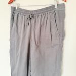 J.Crew  100% Cotton Gray Point Sur Seaside Elastic Waist Hem Till Pants No Sz Tag Photo 10