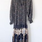 Free People  Feeling Groovy Border Midi Dress in Dark Blue Photo 0