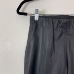 ZARA  Basic Woman's Sz XS Black High Rise Faux Leather Ankle Zip Legging‎ Pants Photo 1