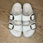 Birkenstock  Arizona Big Buckle High Shine Sandals Ivory Patent Leather Size 39/8 Photo 1