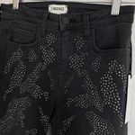 L'Agence Graphite Dark Gray Rhinestone Margot High Rise Skinny Jeans Photo 6