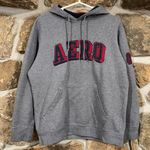 Aeropostale Y2K Grey Aeropostal 87 Aero Spellout Hoodie Sweatshirt  Photo 0