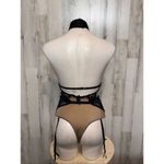 Ooh La La Paris Black Lace Applique Satin Sheer Bodysuit Lingerie Size M Brown Size M Photo 7