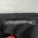 Talbots Size 12 Refined Bi-Stretch Tailored Straight Leg Pants Black Sliming Photo 4