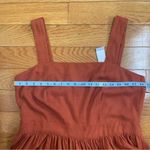 Ann Taylor Square Neck Midi Tiered Linen Blend Dress Sleeveless Summer Sz 12 Photo 6