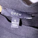 Drew  Black Sweatshirt with Blue and Gold Floral Embroidery Photo 10