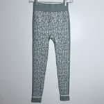 Sweaty Betty NWT Leopard Jacquard Base Layer Leggings Blue Leaopard Paint Small Photo 1