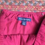 American Eagle RED PEPLUM STRAPLESS TUBE TOP Photo 2