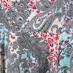 Eva Rose Floral Paisley Fit & Flair Dress (No size) Gray Size XXL Photo 3