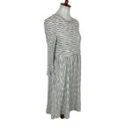 Sew In Love Dress XL Gray‎ White Long Sleeve Boho Cottagecore Casual Gray Photo 2