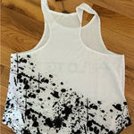 Terez NWT  / Peloton white splatter tank size XL Photo 2