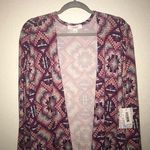 LuLaRoe Sarah Cardigan Pixelated Pattern BNWT XL Photo 1