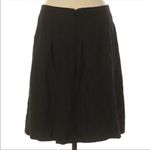 CAbi THEATER CRINKLED PLEATED METALLIC SHEEN LINED SKIRT BLACK DARK GRAY 4 Photo 2