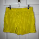 Anthropologie  Sunday in Brooklyn Vibrant Chartreuse Pocket Athletic Wind Short M Photo 4