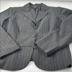 Gray Pinstripe Blazer Size 12P Photo 0
