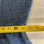 Dennis Goldsmith midi button front fit and flare denim ruched waist dress 4 Blue Photo 11