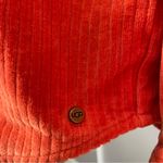 UGG Vintage Vibe  Orange 100% Cotton Corduroy Button Down Shirt/Shacket Photo 1