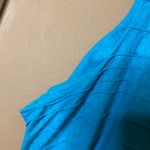 Karin Stevens Linen Blend Beaded Sleeveless MIDI Dress Blue Size 22W Photo 7