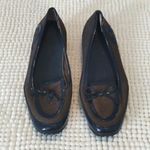 Etienne Aigner EA  Brown Navy Flats Loafers Canvas Shoes Size 7.5 EUC #3162 Photo 2
