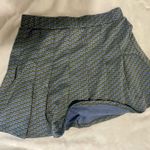 Freshman Forever Pleated Mini Skirt blue green pattern XL Photo 1