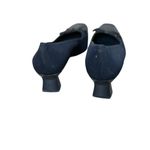 Vaneli Womens Navy Blue Fabric & Patent Leather Bow & Toe Size 8.5N Office Work Photo 4