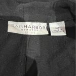 Sag Harbor  Womens Black Blazer Jacket With Shoulder Pads Photo 3