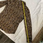 Etcetera   Buton Up Dress Shirt 12 Cheetah Print Tuxedo Style Corporate Siren Photo 6