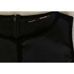 Proenza Schouler $1200 2 Dress Metal Grommet Crochet Trim Black Midi Stretch Photo 3