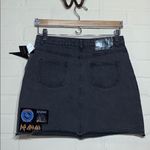 Junk food skirt Def Leppard skirt NWT rock gray jean denim patchwork festival Photo 2