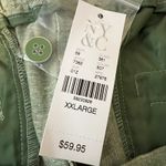 NY&C Linen Blend Safari Shorts Size XXL Patch Pockets Pull On‎ Elastic Waist NWT Green Photo 1