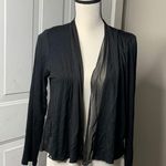 Eileen Fisher Comfort usa 2 piece set black midi dress and cardigan small lagenlook minimalist Photo 4