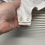 EXPRESS Cream Sequin Thong Bodysuit Size XS Photo 4