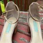 Betsey Johnson Miri Gold Glitter Ankle Strap Heels Women’s 7.5 Photo 1