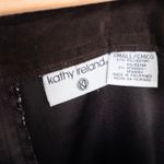 Kathy Ireland 90s Womens Overall Dress Size S Brown Faux Suede Grunge Cottage Photo 5